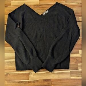 Madewell Women's Black V-Neck Sweater